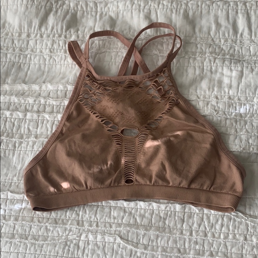 Nude Crochet Bralette
